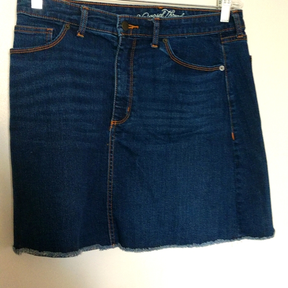 Jupe Short En Jean Bleu Coupée Franges - Taille 12 - Forenza